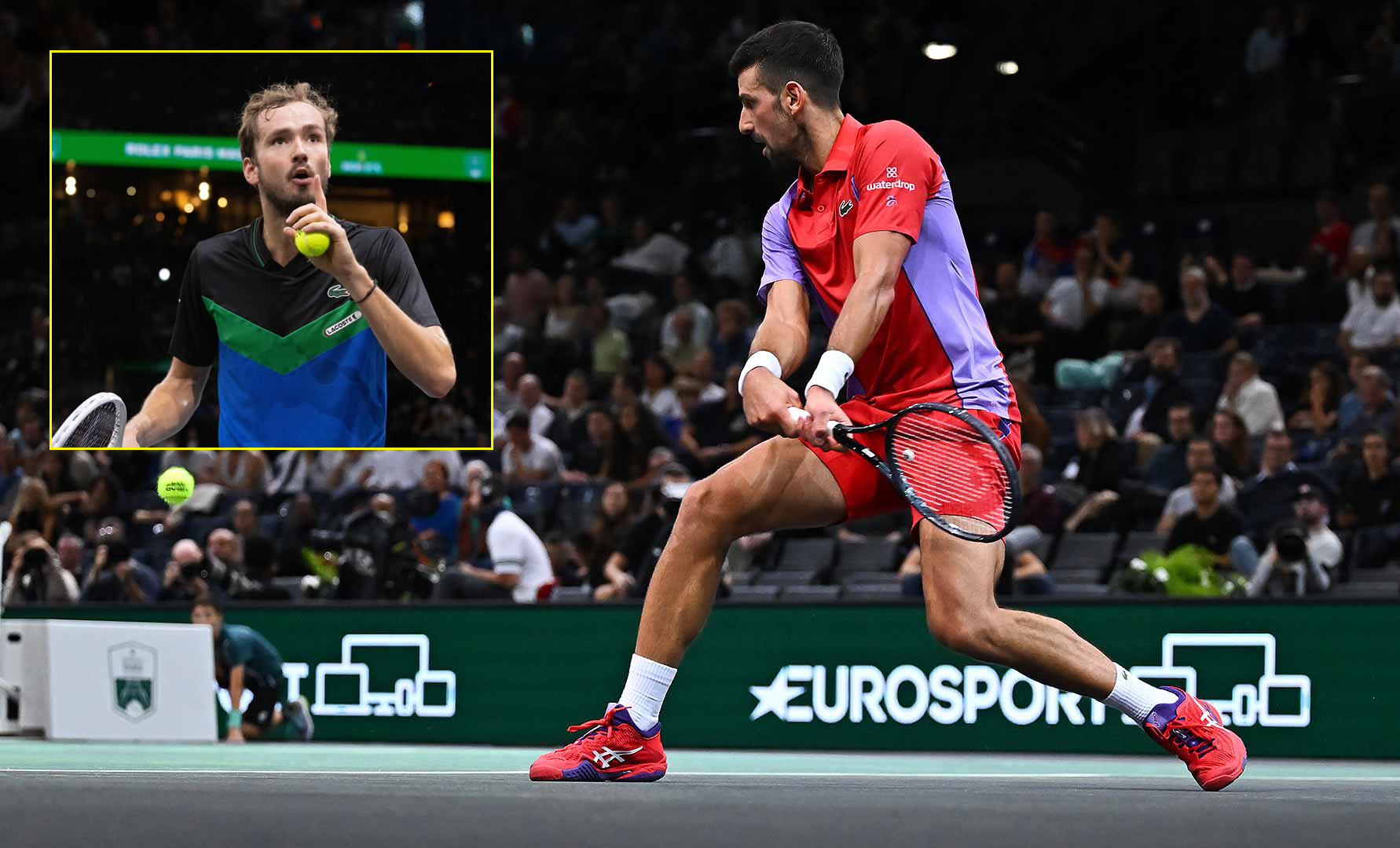 Djokovic thắng áp đảo, Medvedev nổi điên với người hâm mộ