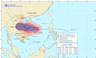 Bão số 11 khả năng mạnh lên và đổi hướng di chuyển ảnh 1