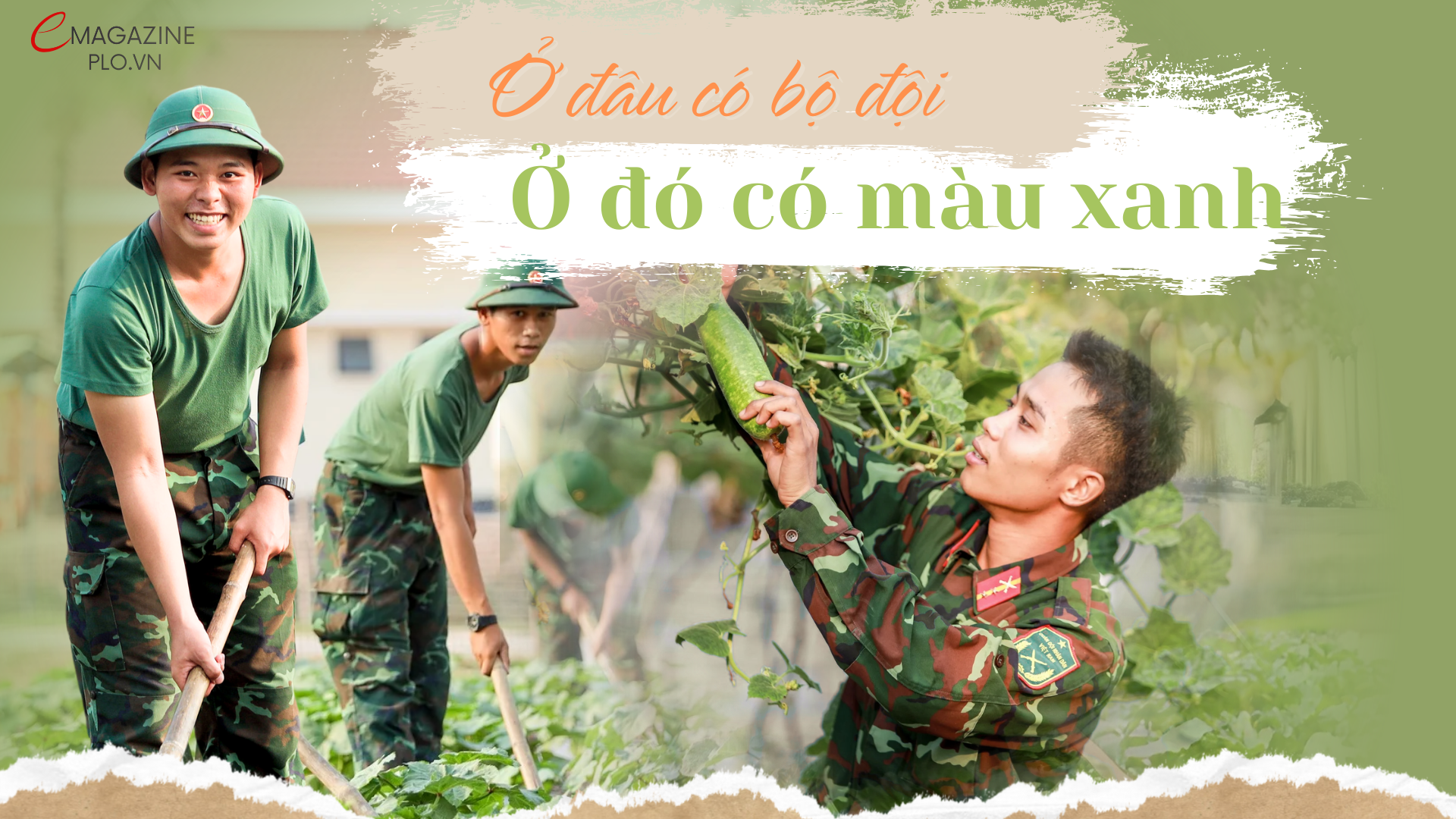 Thao trường rèn ý chí, vườn rau nuôi tình đồng đội