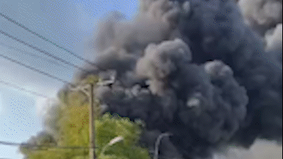 Kho nệm mút hàng trăm mét vuông cháy dữ dội nhiều giờ ở xã Củ Chi