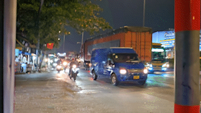 Xác minh xe container ngang nhiên chạy ngược chiều ở TP.HCM