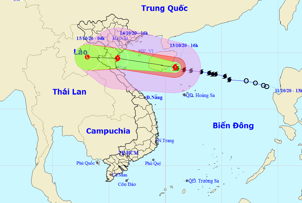 Bão số 7 chưa vào bờ đã xuất hiện vùng áp thấp mới