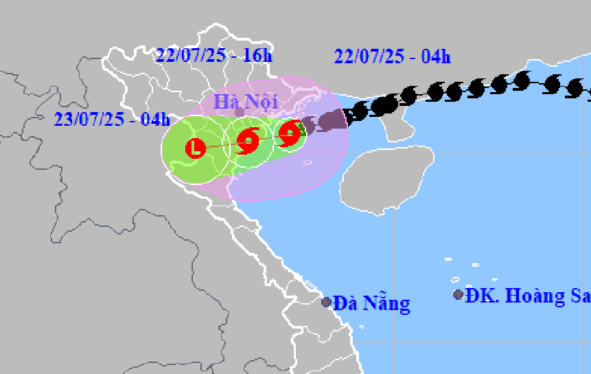 Bão số 3 bắt đầu ảnh hưởng tới đất liền, mưa lớn, gió giật mạnh tới cấp 13