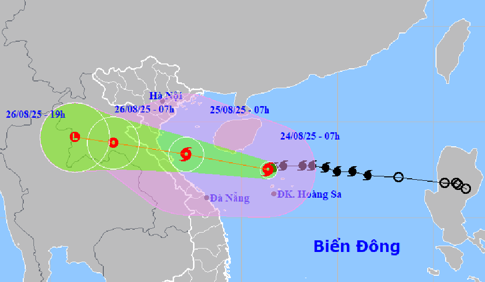 Ban Bí thư chỉ đạo ứng phó bão số 5 đang hướng vào miền Trung