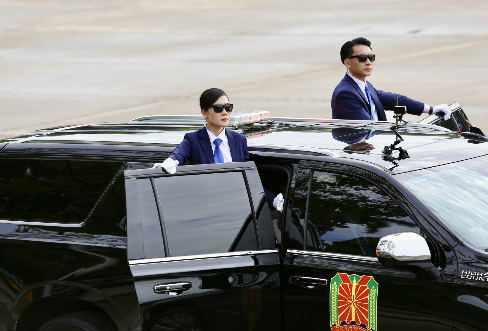 Cận cảnh dàn xe hộ tống, bảo vệ nguyên thủ ở lễ diễu binh A80