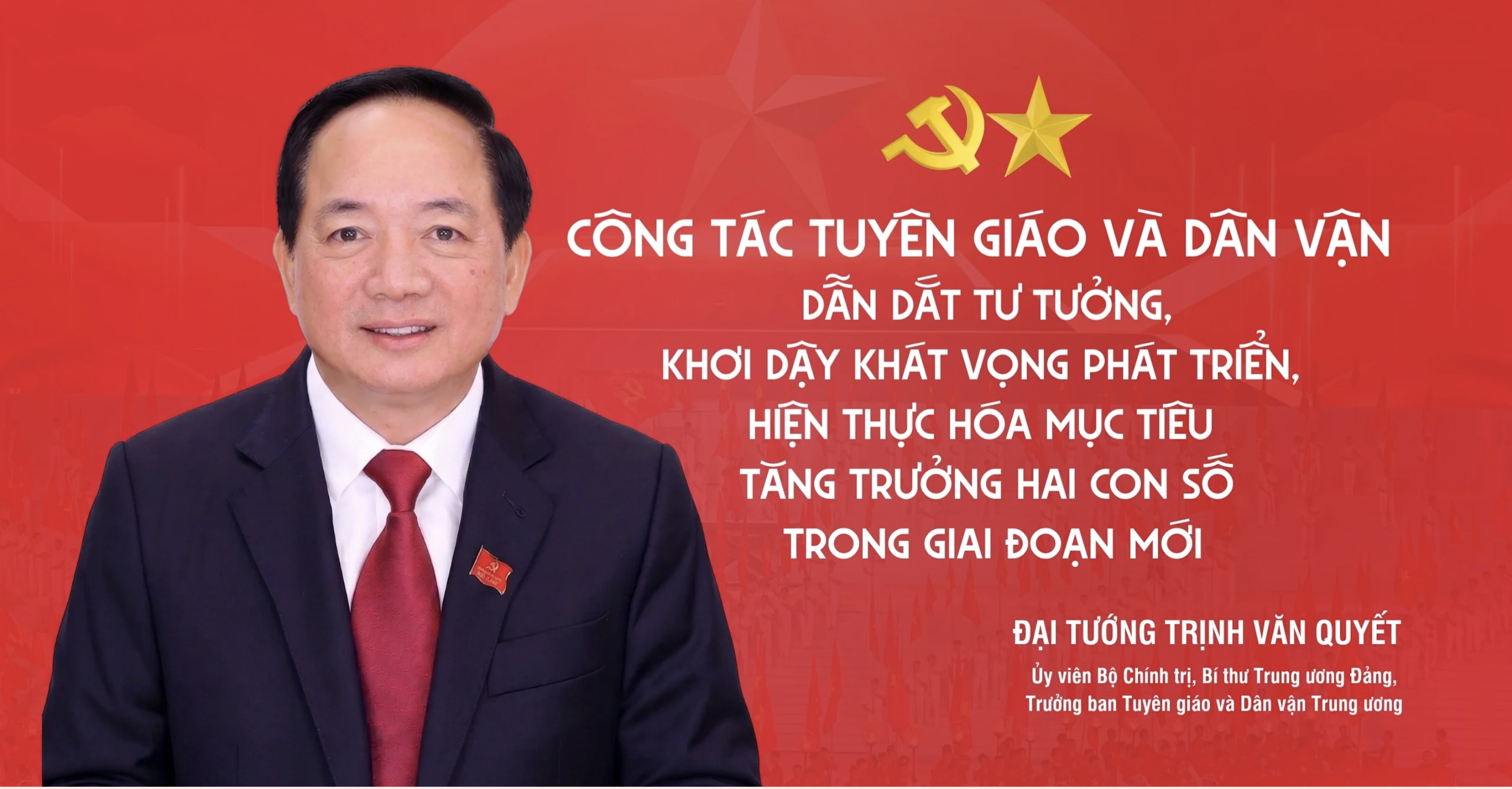 Đại tướng Trịnh Văn Quyết: Tuyên giáo và dân vận phải mở đường cho khát vọng phát triển