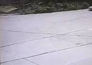 Sống sót dù bị xe hơi tông văng lên nóc xe