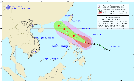 Bão Maysak tiến vào biển Đông giật cấp 14