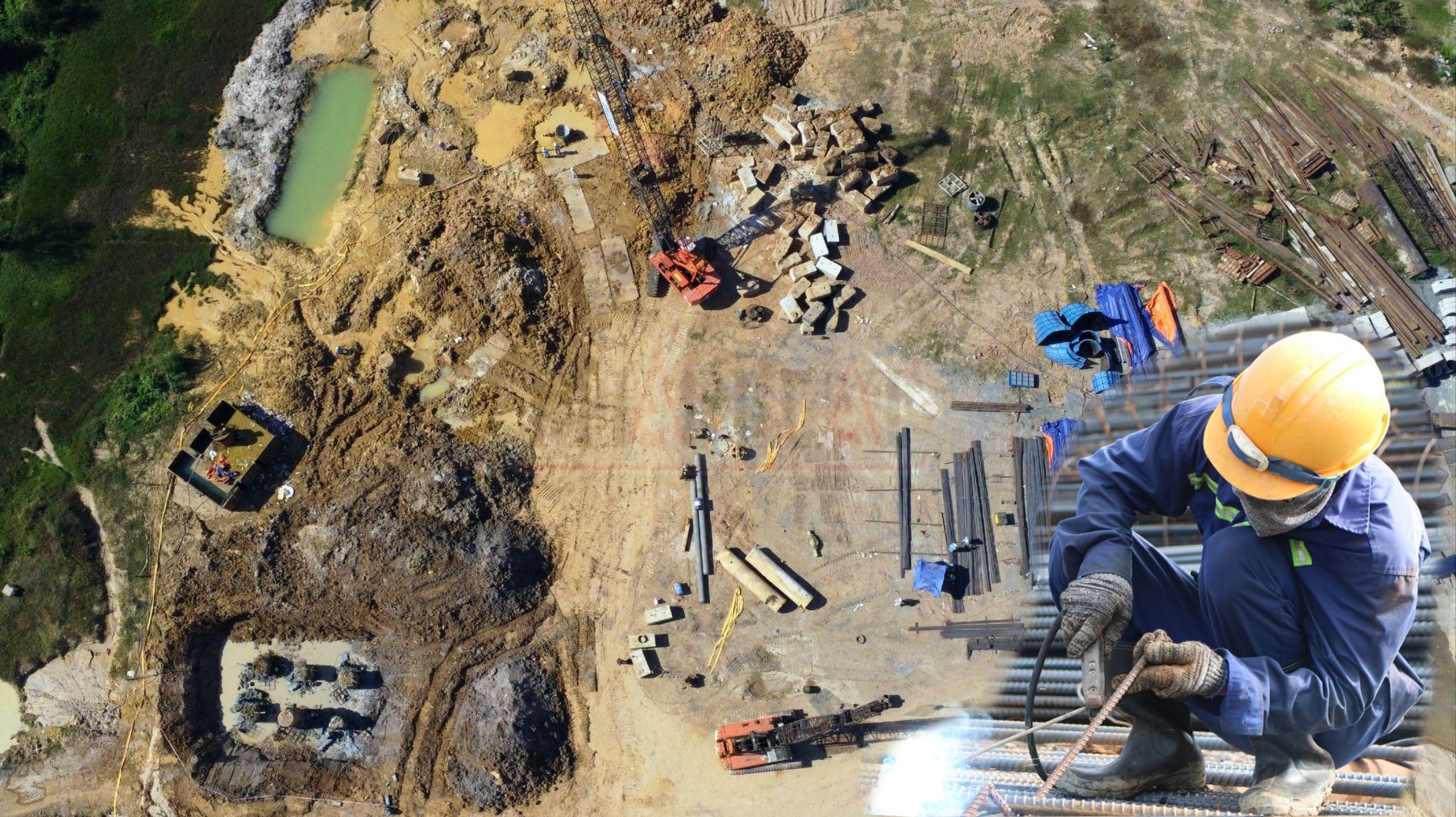 Tất bật trên đại công trường Vành đai 3 ở Bình Dương