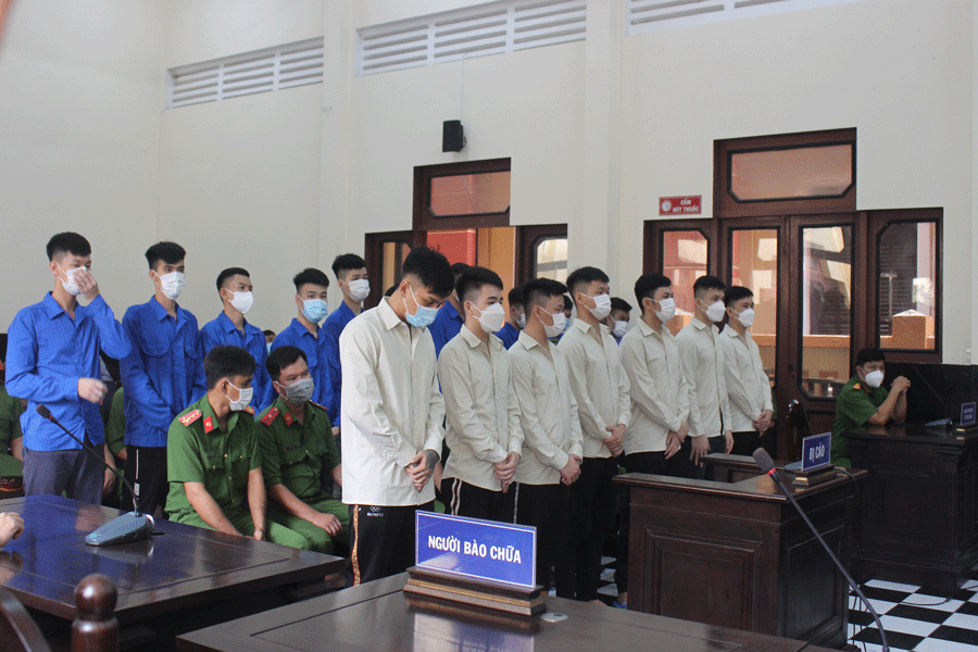 Các bị cáo tại tòa Các bị cáo tại tòa