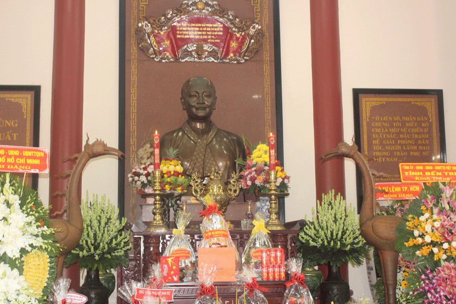 Đền thờ nữ tướng Nguyễn Thị Định. Ảnh: Đ.HÀ