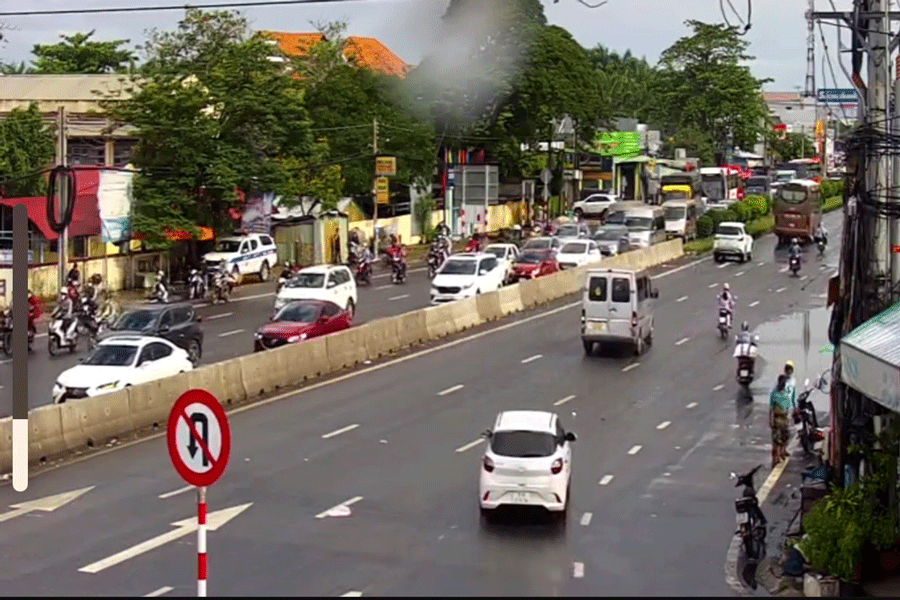 QL1 đoạn qua tỉnh Tiền Giang thông thoáng ngày cuối của kỳ nghỉ lễ 2-9