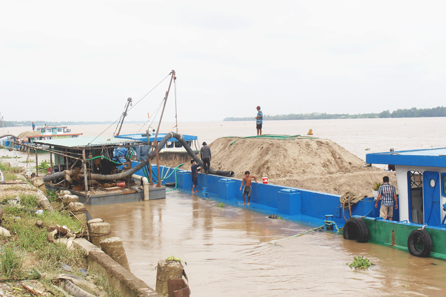 Dự án cầu Rạch Miễu 2 cần khoảng 1,5 triệu khối cát để san lấp mặt bằng 