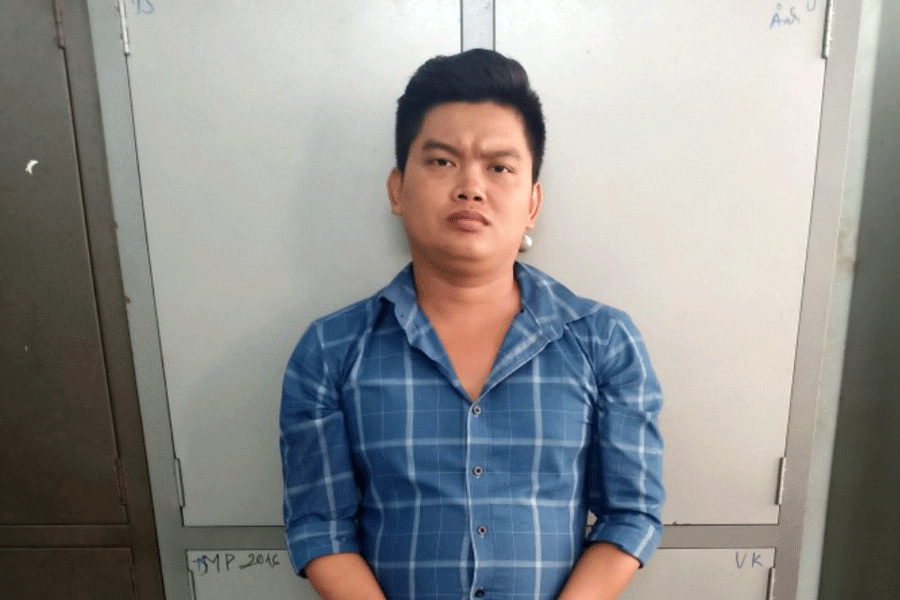 Đối tượng Trần Văn Sang. Ảnh: Công an Tiền Giang