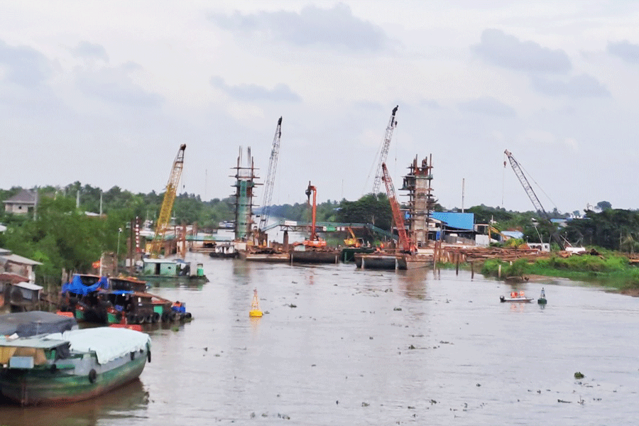Dự án cống âu thuyền Nguyễn Tấn Thành vượt tiến độ thi công