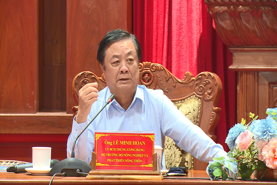Bộ trưởng Bộ NN&PTNT Lê Minh Hoan làm việc tại Tiền Giang