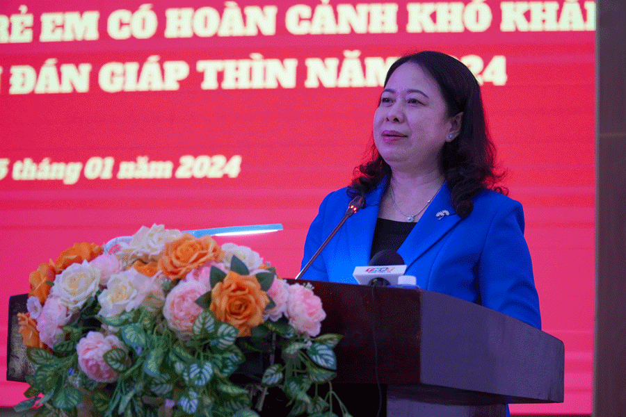 Phó Chủ tịch nước Võ Thị Ánh Xuân tặng quà Tết