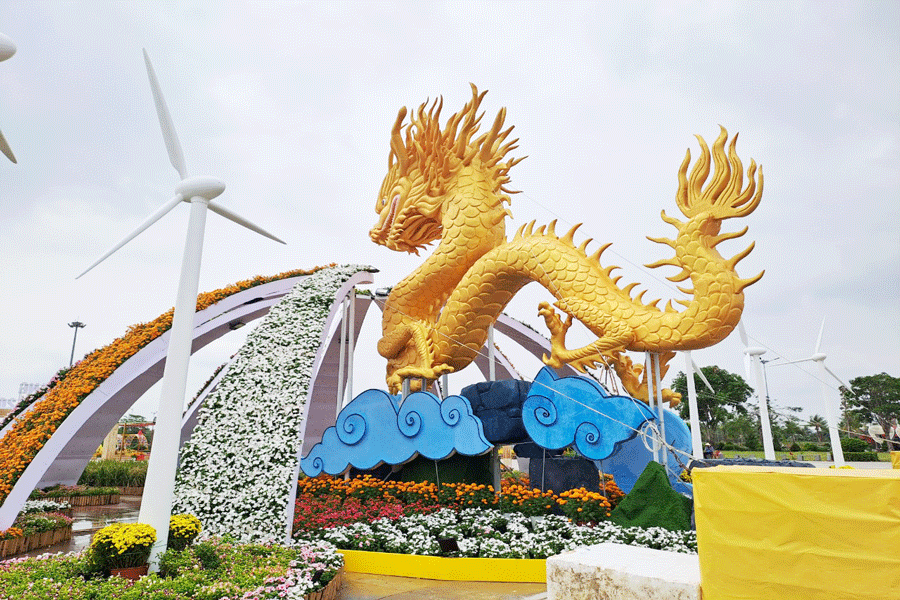 Đường hoa xuân 2024 tại Tiền Giang sẽ đón khách từ tối nay