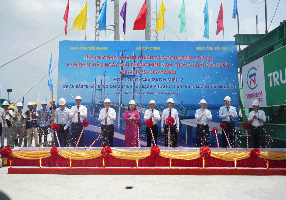 Cầu Rạch Miễu 2 hơn 6.810 tỉ đồng chính thức hợp long