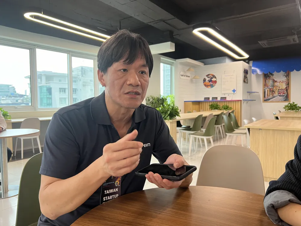 Ông Curtis Wu, CEO của 3Egreen Technology đến từ Đài Loan - Ảnh: NGỌC DIỆP 1308A.jpg