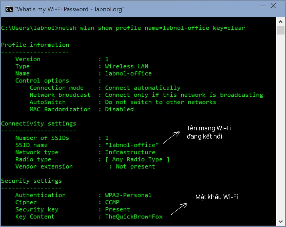 Xem lại mật khẩu Wi-Fi trên Windows và Mac ảnh 1 Xem lại mật khẩu Wi-Fi trên Windows và Mac ảnh 1