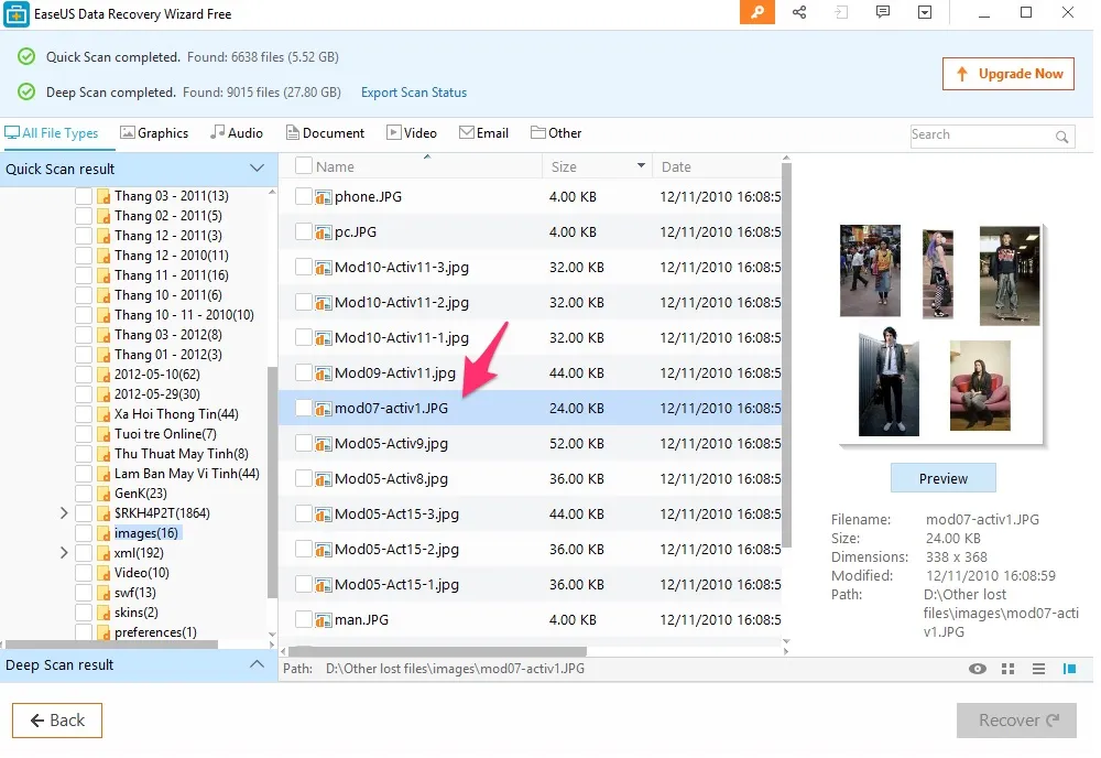 Thủ thuật khôi phục dữ liệu đã xóa trên ổ cứng và USB