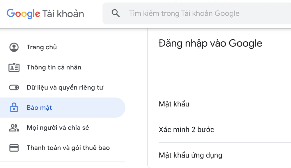 Đổi mật khẩu và kích hoạt tính năng xác minh 2 bước. Ảnh: MINH HOÀNG