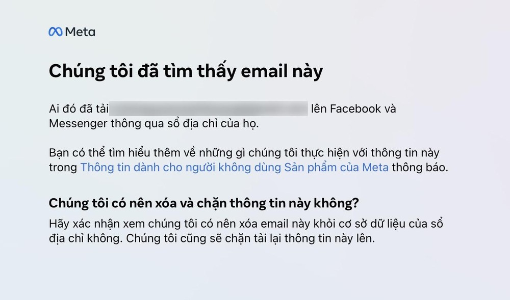 Yêu cầu Facebook xóa thông tin cá nhân khỏi cơ sở dữ liệu. Ảnh: MINH HOÀNG