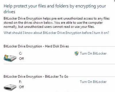 Khóa và bảo vệ dữ liệu với Bitlocker của Windows 7 ảnh 1 Khóa và bảo vệ dữ liệu với Bitlocker của Windows 7 ảnh 1