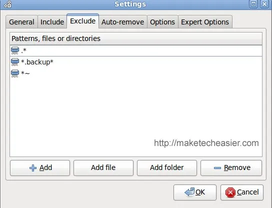 Tự động backup hệ thống bằng Back In Time ảnh 4 Tự động backup hệ thống bằng Back In Time ảnh 4