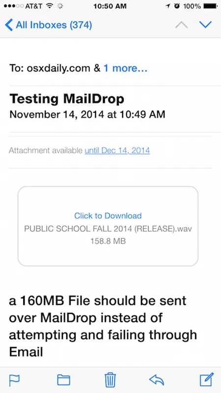 Tuyệt chiêu gửi file dung lượng lớn trên Mac OS X với Mail Drop ảnh 3 Tuyệt chiêu gửi file dung lượng lớn trên Mac OS X với Mail Drop