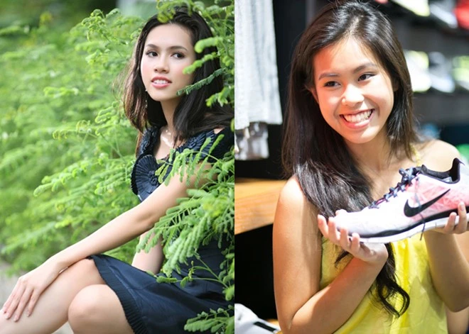 2. Hoàng My và Thảo Tiên - em chồng Tăng Thanh Hà Ngay từ khi lộ diện trong tiệc cưới hoành tráng của anh trai Louis Nguyễn và Tăng Thanh Hà, cô gái 16 tuổi Thảo Tiên đã được mọi người chú ý vì sở hữu gương mặt xinh xắn và có nhiều nét giống Á hậu Hoàng My - bạn gái của anh trai Phillip Nguyễn ở thời điểm đó.