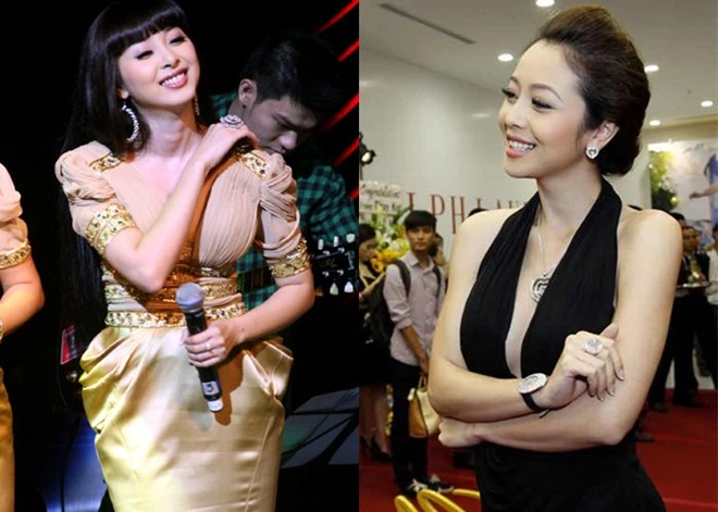 Nữ ca sĩ Thùy Linh và MC Jennifer Phạm có gương mặt phúc hậu, đôi mắt buồn và hàm răng rất giống nhau. Đặc biệt khi cười, thành viên của nhóm 5 Dòng kẻ trông càng giống Hoa hậu châu Á tại Mỹ.