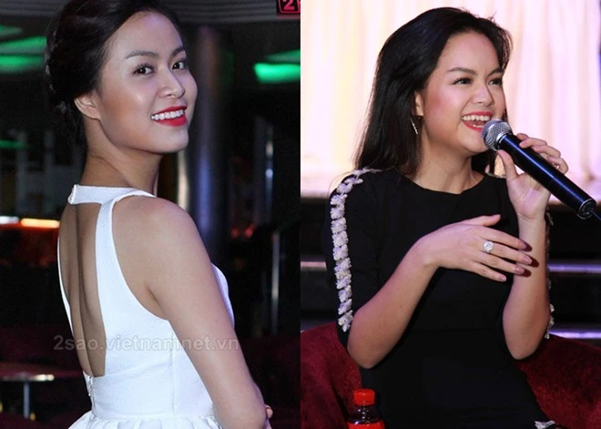 Không chỉ trực diện, nhìn ở góc nghiêng, hai người đẹp đều có vẻ rạng rỡ như nhau. Sau khi kết hợp với vợ chồng Phạm Quỳnh Anh và ông bầu Quang Huy, Hoàng Thùy Linh trở lại với vai diễn trong Thần tượng nhận được nhiều lời khen về diễn xuất. Nữ ca sĩ cũng trở nên tự tin và dám nói về scandal trong quá khứ.