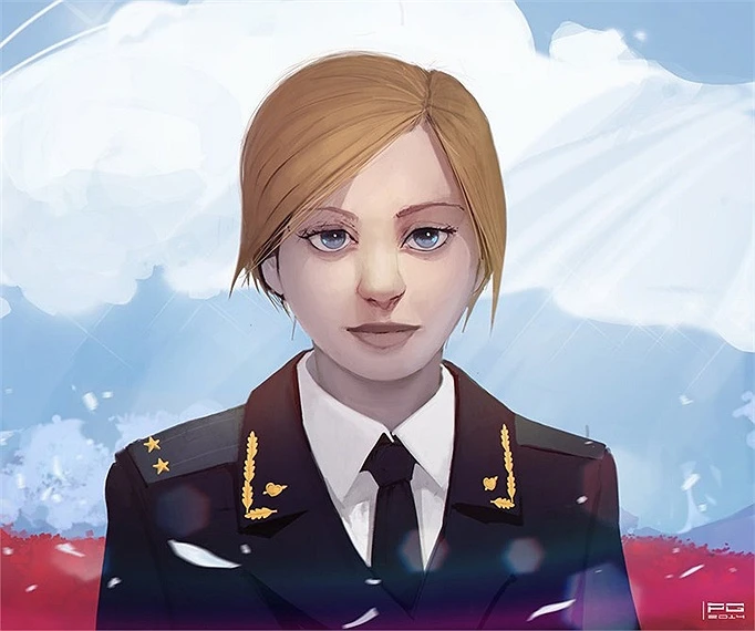 Bộ trưởng xinh đẹp của Crưm qua nét vẽ cực đáng yêu ảnh 11