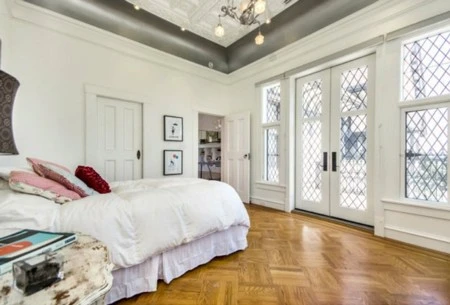 Phòng ngủ với gam màu dịu mát