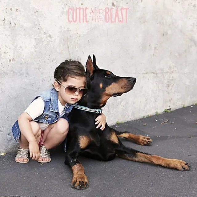 Bộ ảnh gây sốt về cô bé Sienna và chú chó Doberman ảnh 16 Bộ ảnh gây sốt về cô bé Sienna và chú chó Doberman ảnh 16