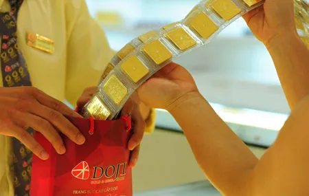 Giá vàng tăng trở lại.