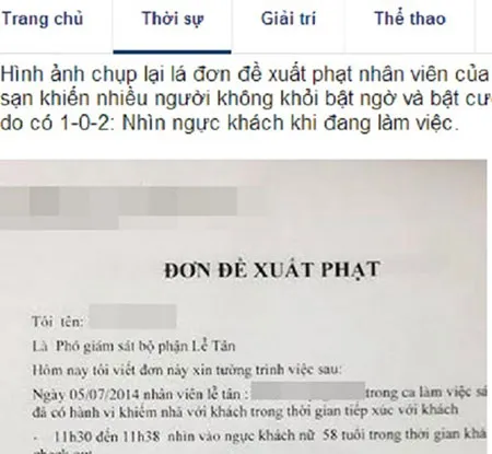 Nội dung lá đơn gây chú ý