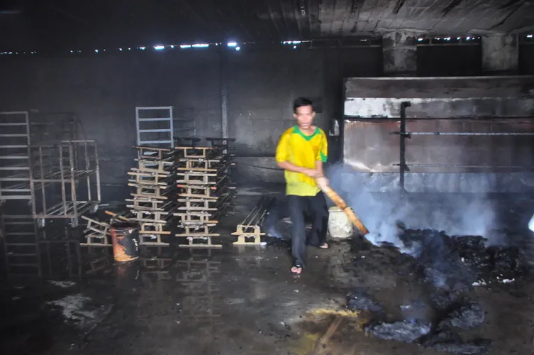 Cháy lớn ở xưởng gỗ Bình Dương ảnh 1