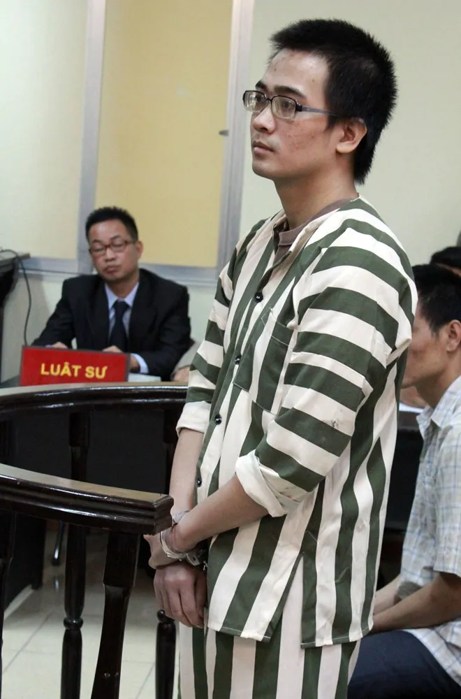 Nguyễn Đức Nghĩa tại phiên xử. Ảnh: Hà Anh. Nguyễn Đức Nghĩa tại phiên xử. Ảnh: Hà Anh.