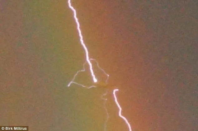 Thót tim với cảnh tượng máy bay bị sét đánh dưới cầu vòng ảnh 1