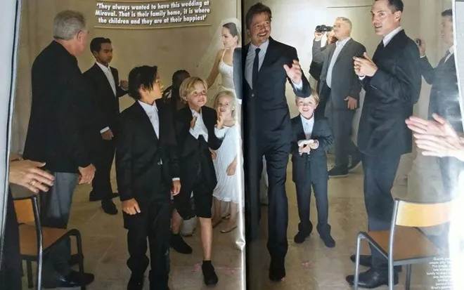 Lộ thêm ảnh cưới tuyệt đẹp của Angelina Jolie và Brad Pitt