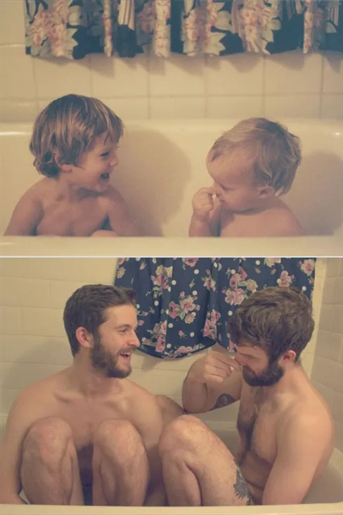 Ngộ nghĩnh với chùm ảnh ngày ấy - bây giờ của 3 anh em ảnh 17