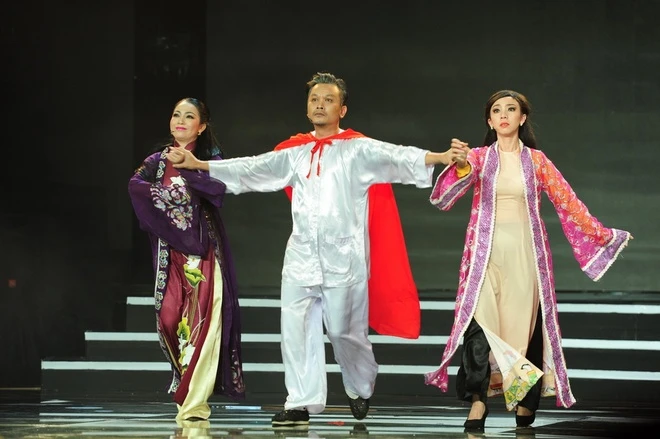 Hoa hậu hài Thu Trang và Hữu Quốc đăng quang 'Tài tử tranh tài' ảnh 1