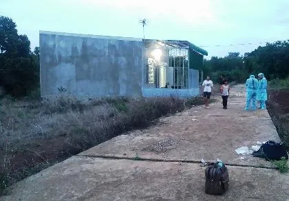 Căn nhà nơi phát hiện thi thể người đàn ông.