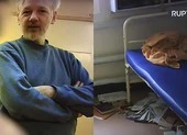 Lộ video ông chủ Wikileaks trong nhà tù Belmarsh