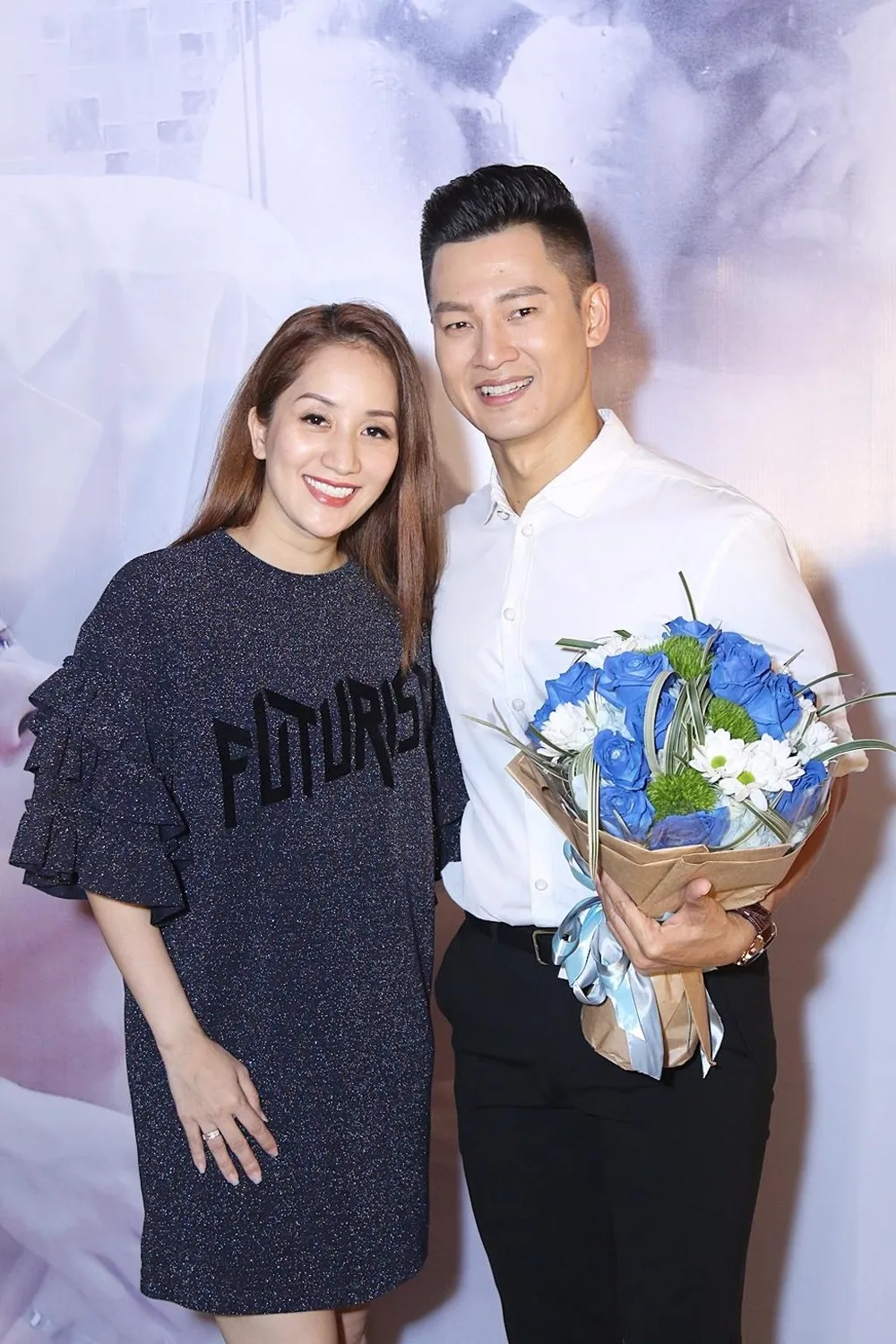 Kiện tướng dancesport Khánh Thi cũng đến chúc mừng người tình cũ