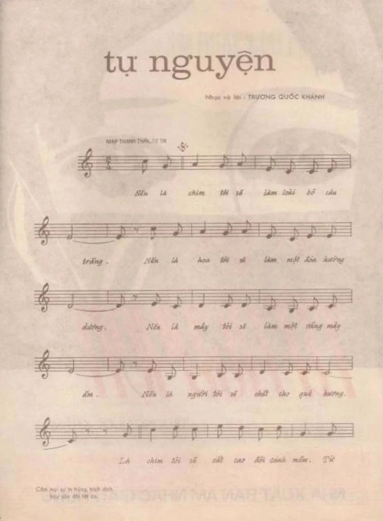 Phần lời "nếu là người tôi sẽ chết cho quê hương"