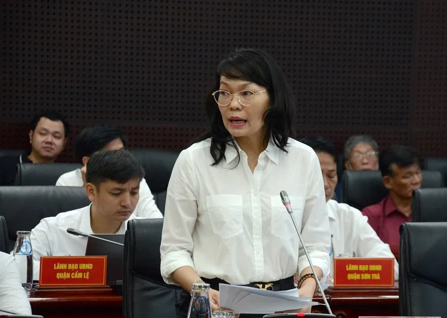 Bà Trần Thị Thanh Tâm, Giám đốc Sở KH&amp;ĐT Đà Nẵng. Ảnh: HL.